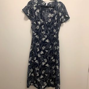 Leith floral wrap dress